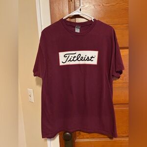 Titleist Short Sleeve T-shirt Maroon Men’s Size Large  Golf Apparel 100% cotton